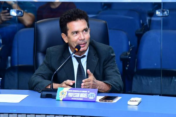 Vereador prof. Miguel Vieira(Imagem:CMF)