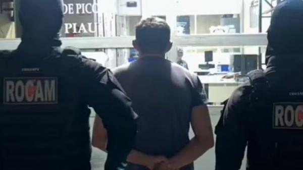 Acusado de estupro de vulnerável que estava foragido é preso na casa da mãe no Piauí.(Imagem:Divulgação/PMPI)