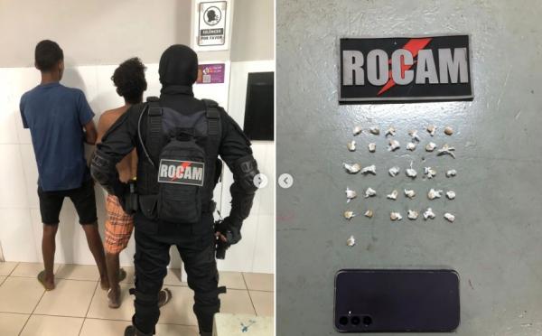  ROCAM apreende 31 inv&oacute;lucros de crack e conduz dois suspeitos por tr&aacute;fico em Floriano.(Imagem:Reprodu&ccedil;&atilde;o/Instagram)