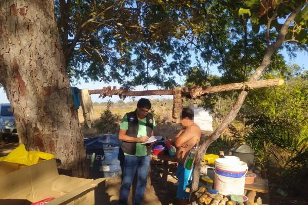 Fiscalização em fazenda de soja no Sul do Piauí(Imagem:Divulgação/Ministério do Trabalho)