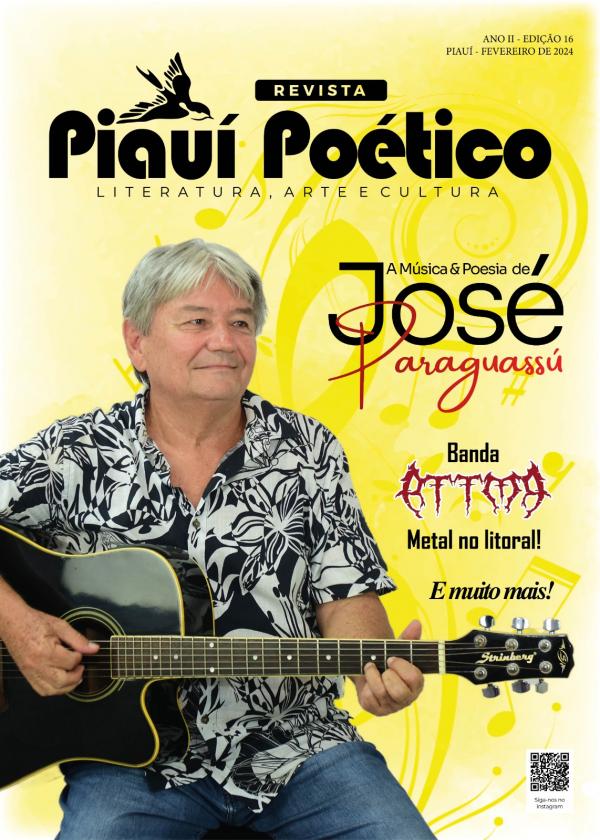Revista Piauí Poético: Notas de cultura, versos e novidades musicais em Floriano na edição de fevereiro.(Imagem:Divulgação)