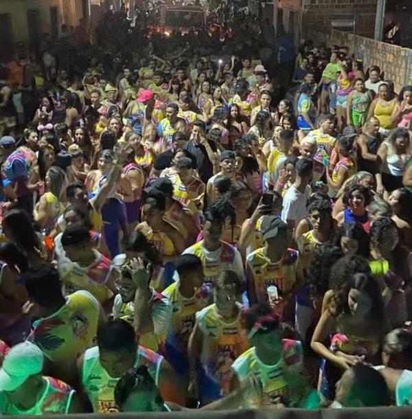 Bloco de carnaval Mucurão em Luís Correia, litoral do Piauí.(Imagem:Arquivo Pessoal)