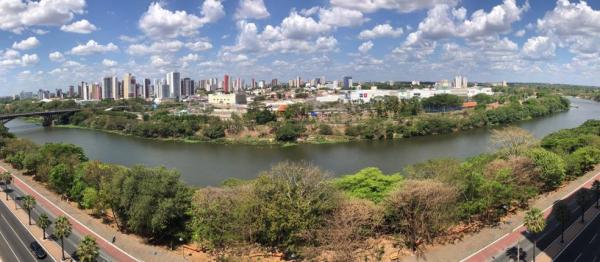 Vista panôramica do Rio Poti em Teresina.(Imagem:Otávio de Castro Neto/Arquivo Pessoal)