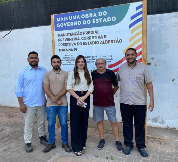 Reforma do Albertão avança com investimentos de R$ 10,4 milhões do Governo do Estado(Imagem:Ascom Secepi)