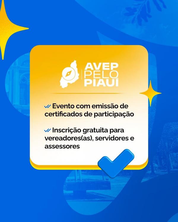 Floriano sediará Encontro Regional de Vereadores(as) do Piauí(Imagem:Divulgação)