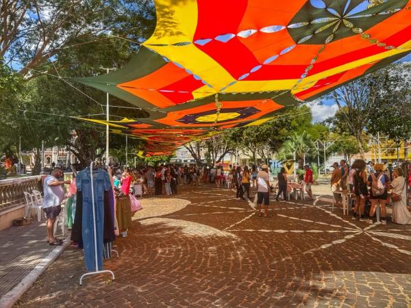 Feira na Pra&ccedil;a (Imagem:Ascom Secult)