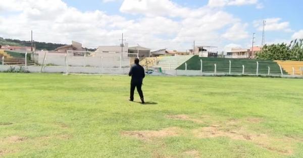 FFP realiza inspeção no estádio Helvídio Nunes, em Picos.(Imagem:TV Picos)
