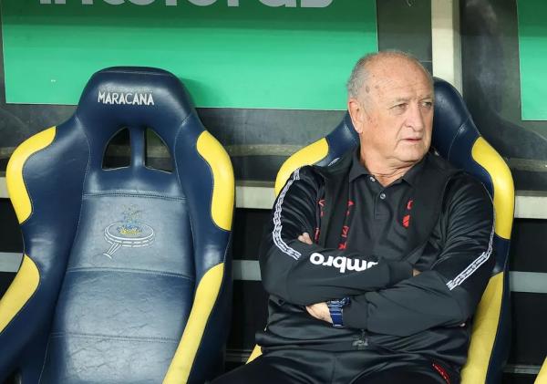 Felipão, no jogo Flamengo x Athletico.(Imagem:José Tramontin/Athletico)