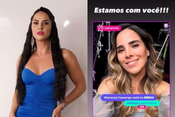 Graciele Lacerda demonstra apoio para Wanessa Camargo no BBB 24.(Imagem:Reprodução/Instagram)