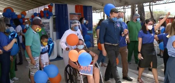 Hospital de campanha de Teresina comemora a marca de 500 pacientes recuperados da Covid-19(Imagem:Divulgação)