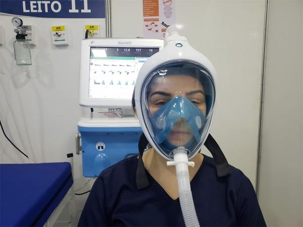 Hospitais em Teresina vão usar máscaras de mergulho para evitar intubação(Imagem:Reprodução)