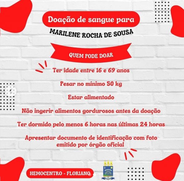 Comunidade acadêmica do CAFS/UFPI se une em campanha de doação de sangue .(Imagem:Reprodução/Instagram)