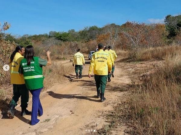 Trabalho de prevenção e conscientização contra queimadas é intensificado em comunidades rurais de Floriano.(Imagem:Reprodução/Instagram)