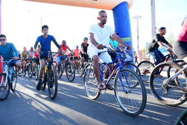 128 anos: Tradicional Passeio Ciclístico de aniversário dá show de participação em Floriano(Imagem:Secom)