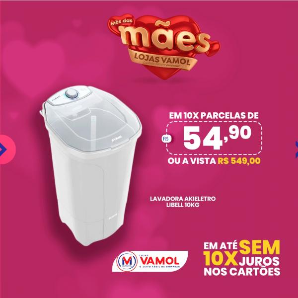 Semana especial Dia das Mães é na Lojas Vamol(Imagem:Divulgação)