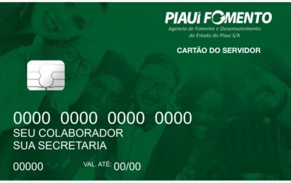 Cartão para o servidor público piauiense.(Imagem:Governo do Piauí)