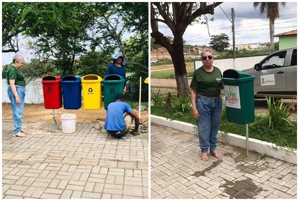 Prefeitura de Floriano investe na implantação e substituição de lixeiras em locais públicos.(Imagem:Reprodução/Instagram)