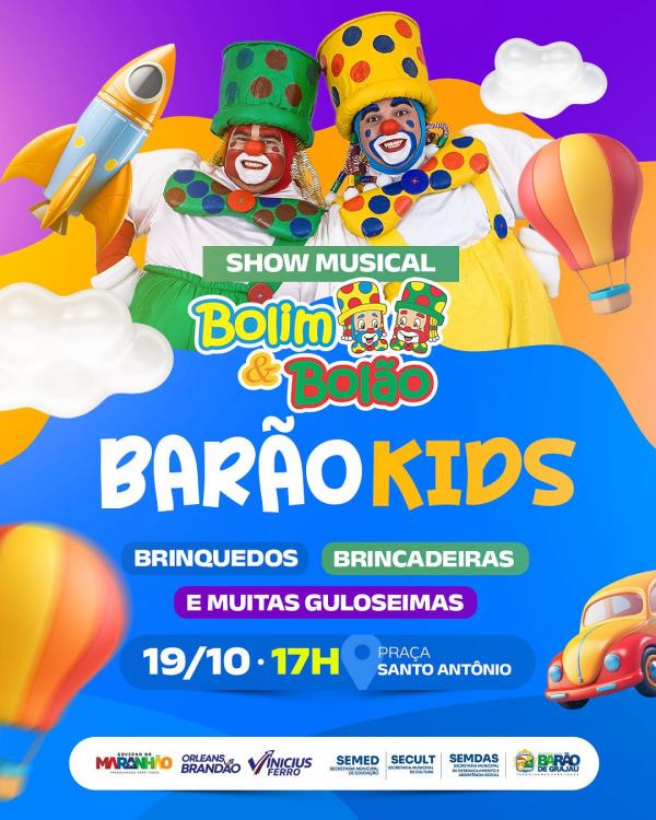 Barão de Grajaú se prepara para a grande festa das crianças com o 