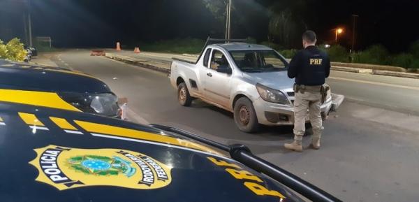 Veículo adulterado é apreendido pela PRF em Floriano (PI).(Imagem:Divulgação/PRF)