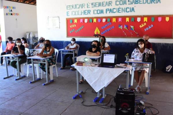 Educação realiza Encontro Pedagógico com coordenadores municipais(Imagem:SECOM)