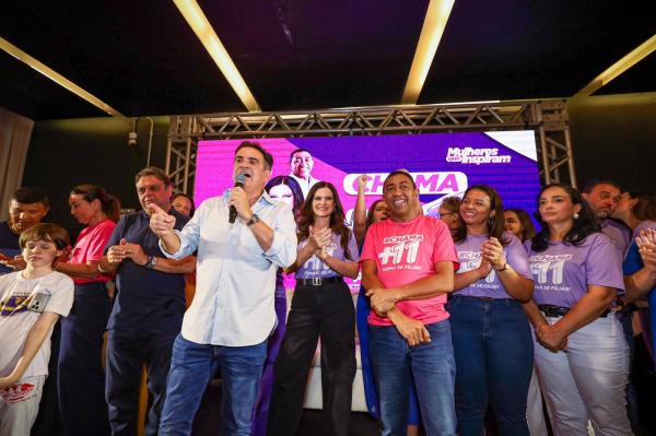 Joel, ao lado da esposa M&aacute;rcia, juntamente com Ciro, Margarete e lideran&ccedil;as, prestigiam evento do PP(Imagem:Ascom )