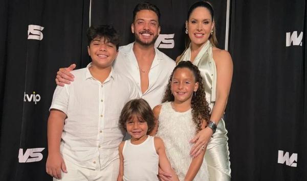 Wesley Safadão postou foto com a família.(Imagem:Reprodução/Instagram)