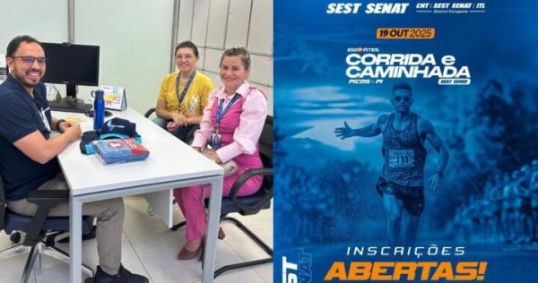 Sesc levará serviços para Corrida e Caminhada do Sest Senac em Picos.(Imagem:Divulgação)