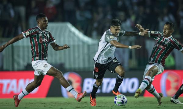Fluminense e Atlético-MG não passam do 1 a 1 no Raulino de Oliveira.(Imagem:Pedro Souza/Atlético/Direitos Reservados)