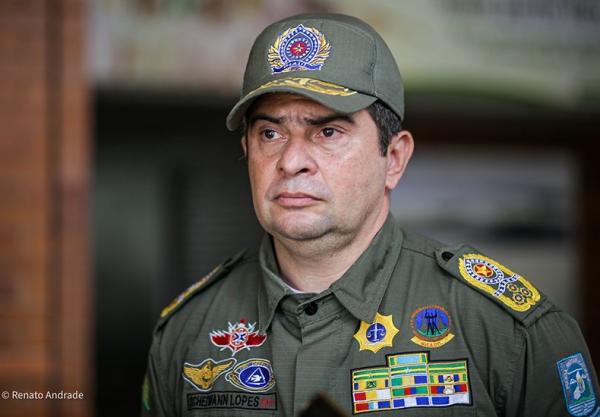 Coronel Scheiwann Lopes(Imagem:Renato Andrade/Cidadeverde.com)