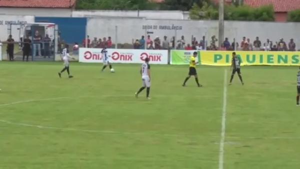 Fluminense-PI x Altos - Semifinal Piauiense 2023.(Imagem:Reprodução / Eleven Sports)