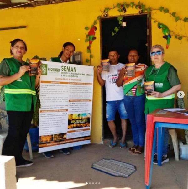Educação Ambiental em ação: Prevenção de queimadas é levada à comunidade rural de Floriano.(Imagem:Reprodução/Instagram)