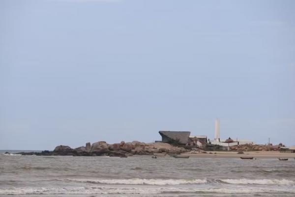Praia da Pedra do Sal, em Parnaíba, no Piauí.(Imagem:Andrê Nascimento/g1)
