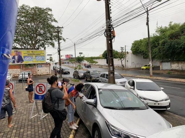 Nova fase da imunização contra Covid-19 em Teresina ocorrerá por drive-thru.(Imagem: Laura Moura/G1)