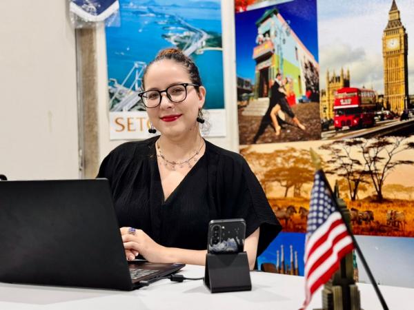 Diretora de Rela&ccedil;&otilde;es Internacionais da Uespi, Ana Lu&iacute;za.(Imagem:Danilo Kelvin)