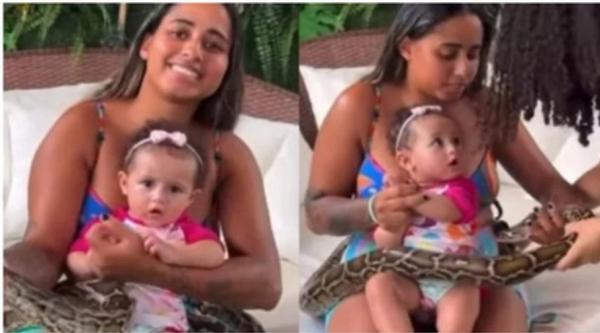MC Loma fala das críticas após vídeo da filha com cobra(Imagem:Reprodução)