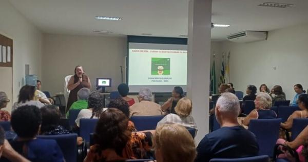 Trabalho Social com Pessoas Idosas do Sesc Ilhotas promove palestra sobre sa&uacute;de mental.(Imagem:Divulga&ccedil;&atilde;o)