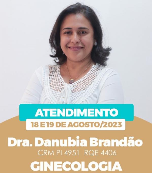 Dra. Danubia Brandão - Ginecologista(Imagem:Divulgação)