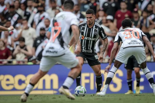 Lance de Vasco 1x0 Atlético-MG no Maracanã.(Imagem:Pedro Souza/CAM)
