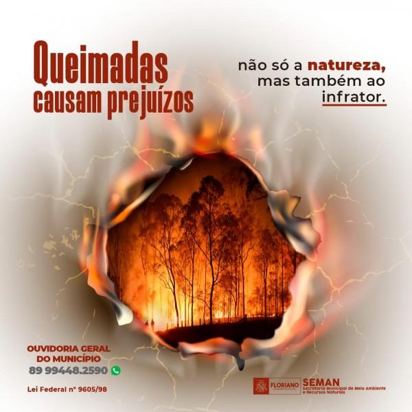 SEMAN lança campanha NÃO às queimadas, SIM a vida e saúde!(Imagem:Divulgação)