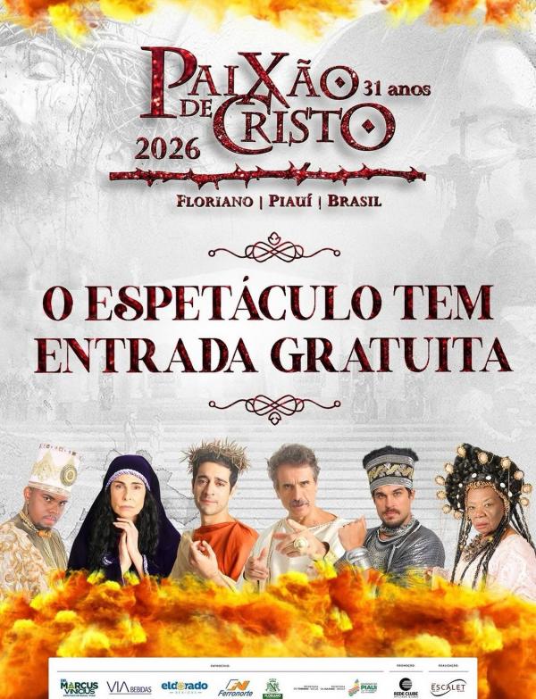 Programa&ccedil;&atilde;o gratuita da Paix&atilde;o de Cristo de Floriano inicia nesta sexta-feira (3), &agrave;s 20h(Imagem:Ascom Escalet )