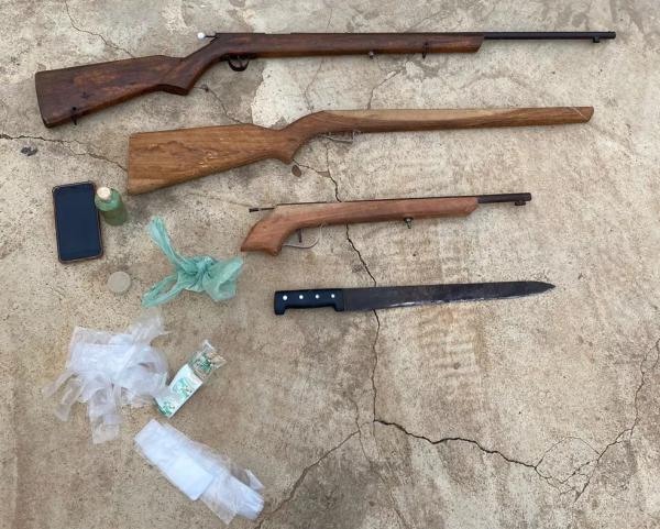  Armas foram apreendidas durante operação da Polícia Civil em São Raimundo Nonato, no Piauí.(Imagem:Divulgação/Polícia Civil )