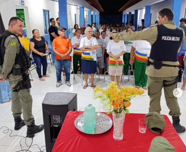 Polícia Militar realiza palestra sobre drogas e violência na Escola Mirtes Demes(Imagem:Reprodução/Instagram)