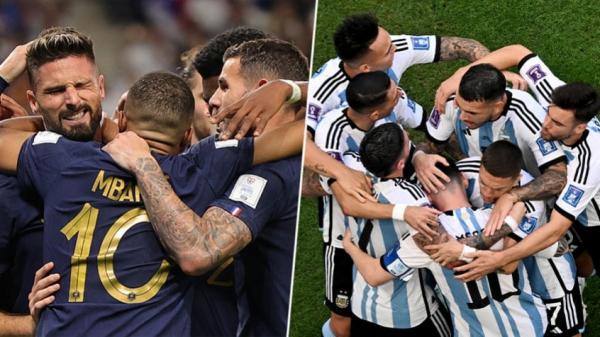 França x Argentina na grande final da Copa do Mundo do Catar(Imagem:Reprodução)