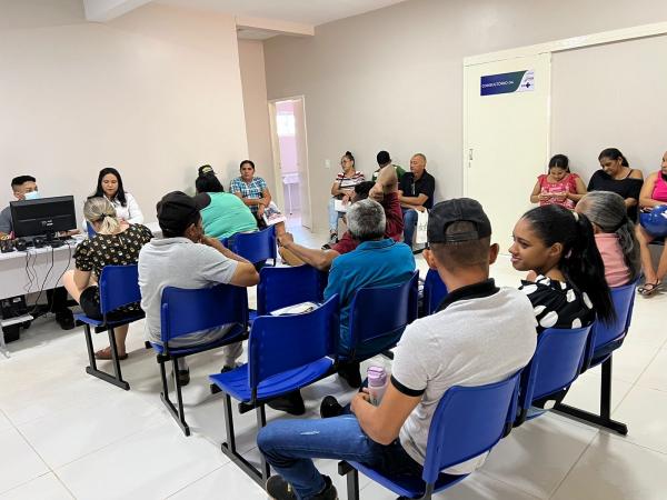 Pacientes elogiam atendimento na Central de Atendimento.(Imagem:Ascom Sesapi)