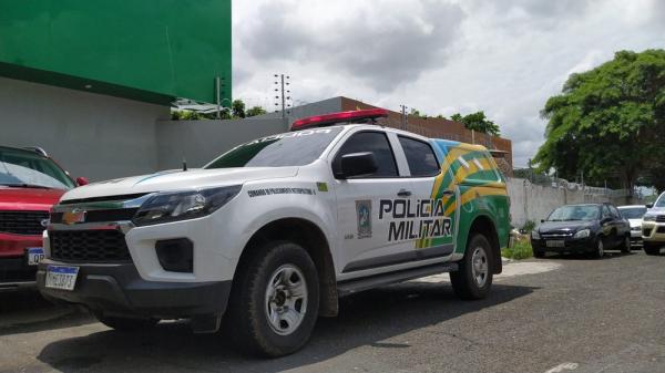 Viatura da Polícia Militar do Piauí.(Imagem:Andrê Nascimento/g1)