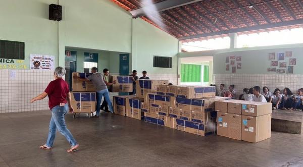 Mais de 700 aparelhos de ar-condicionado são entregues nas escolas estaduais do Piauí(Imagem:Divulgação)