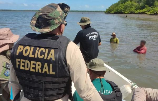 PF e ICMBio fazem operação no Delta do Parnaíba.(Imagem:Divulgação/Polícia Federal)