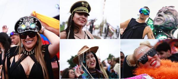 Acessórios no Tomorrowland Brasil. (Imagem:Fabiano Battaglin/gshow)