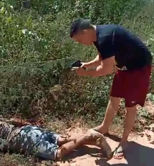 Suspeito de matar mulher foi preso ao tentar fugir da cidade, no Sul do Piauí.(Imagem:Reprodução)