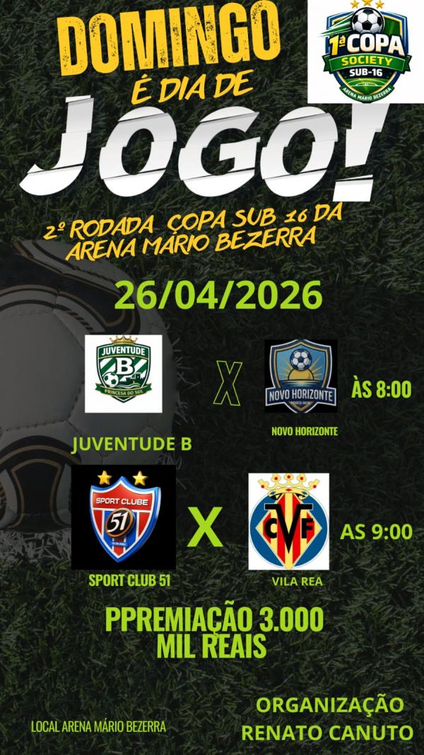Arena M&aacute;rio Bezerra recebe 2&ordf; rodada da Copa Sub-16 neste domingo na zona rural de Floriano.(Imagem:Divulga&ccedil;&atilde;o)